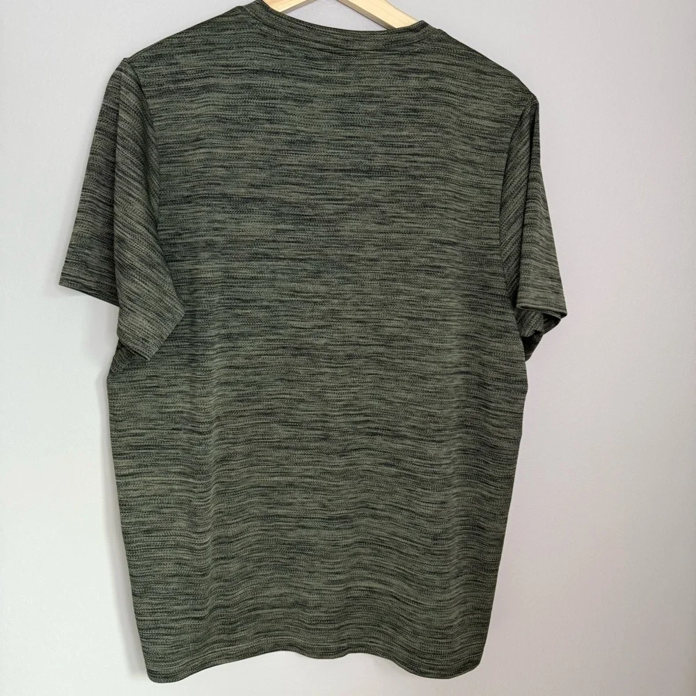 Adidas Shirt Size L Relaxed Fit Athletic Green 100% Polyester